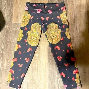 Hamsa Hand Athletic Leggings Sz S